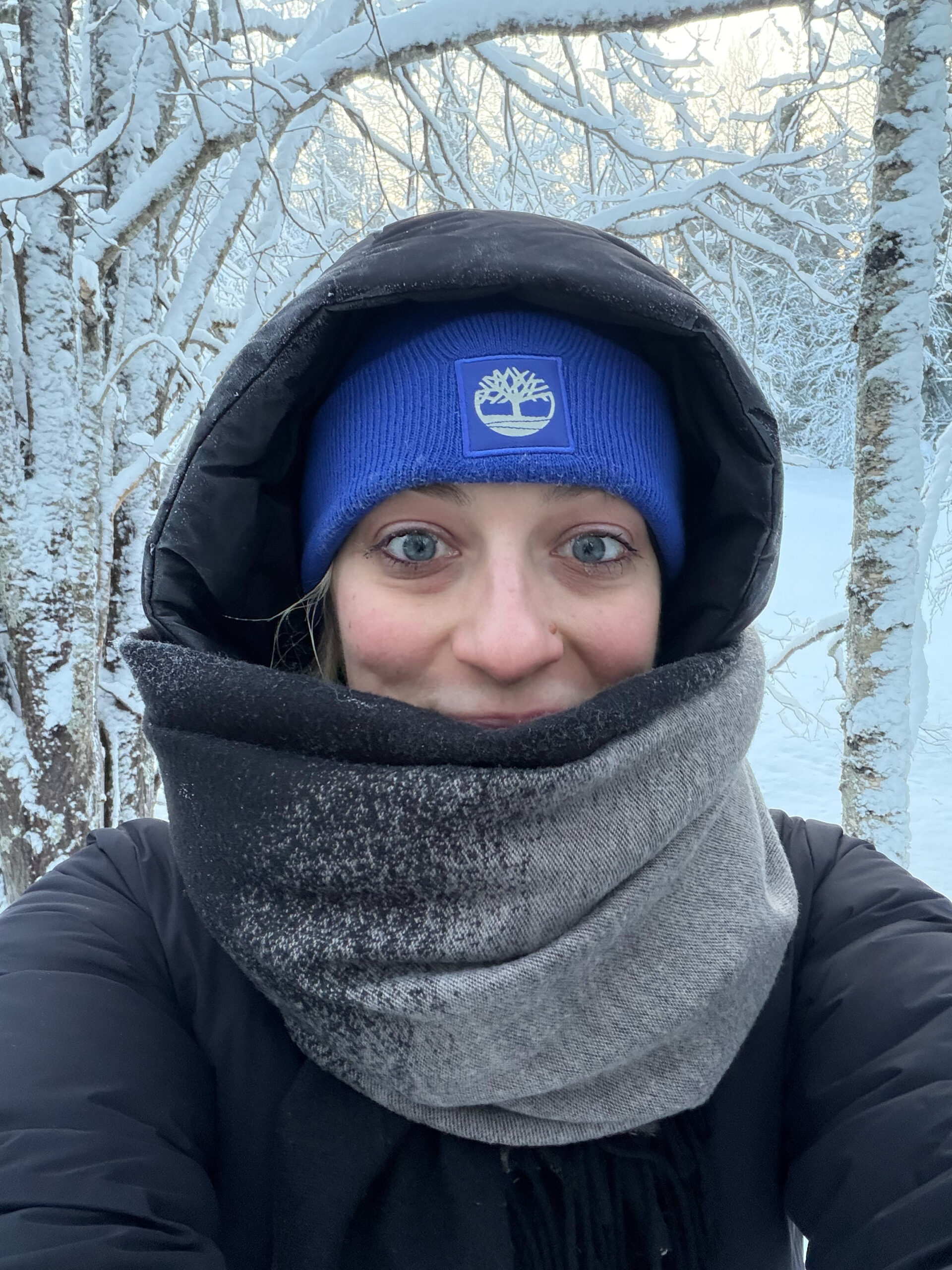 Lia in Lapponia con -25 gradi